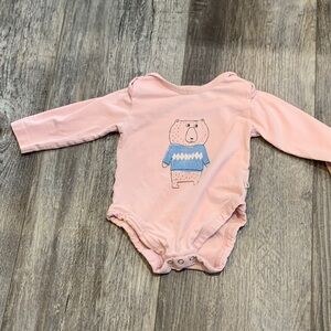 MEC Pink Bear Graphic Kids Bodysuit